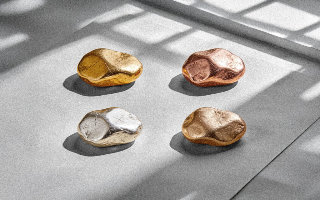 Gold nuggets for jewelry