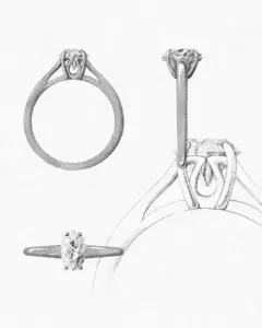 Sketch of a wedding ring