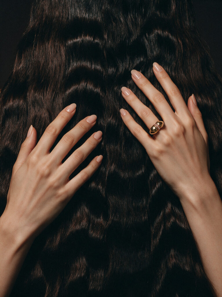 Gold Diamonds Ring Kholdina Studio