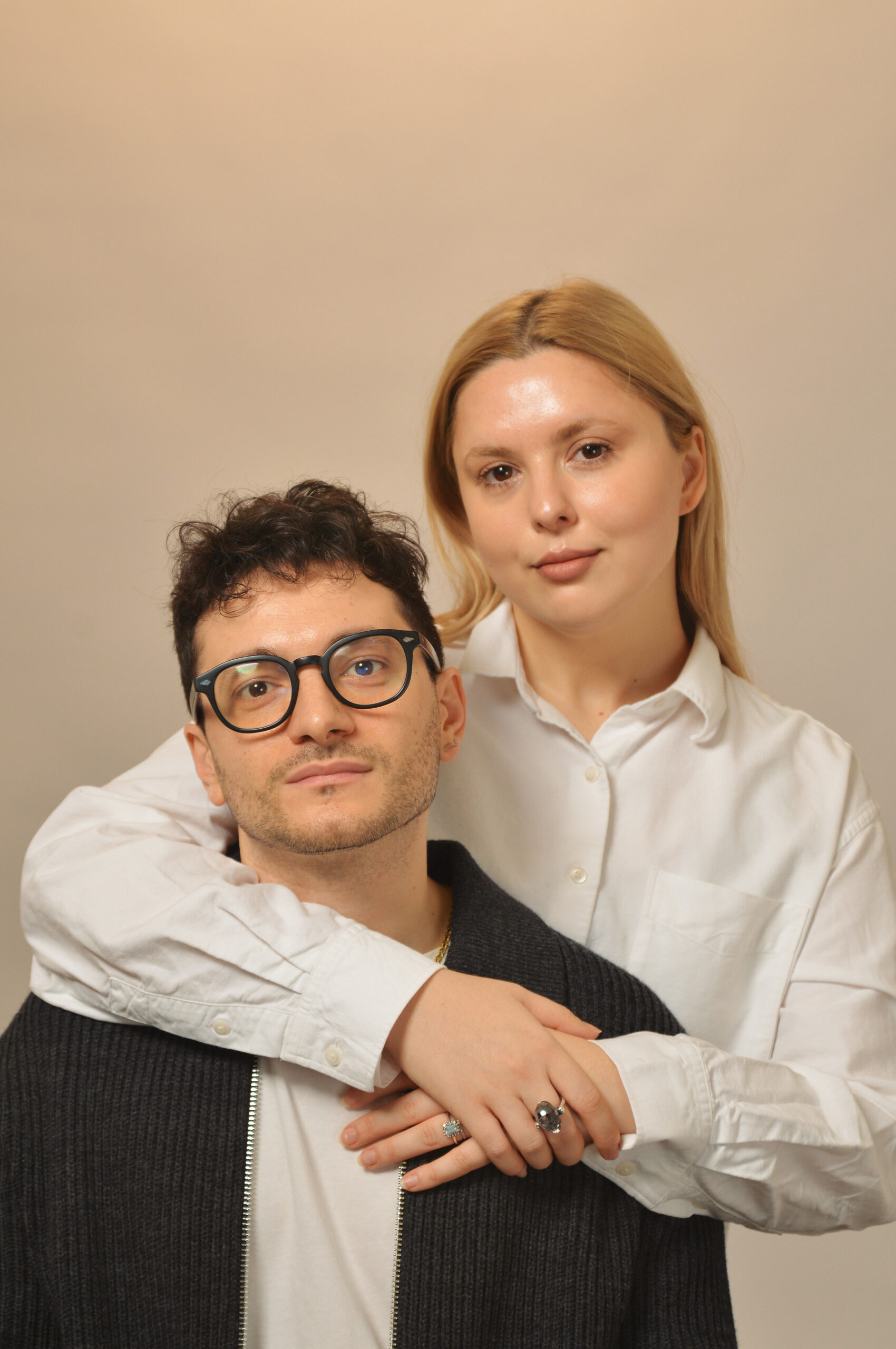 Yulia and Antonino, founders of Kholdina Studio